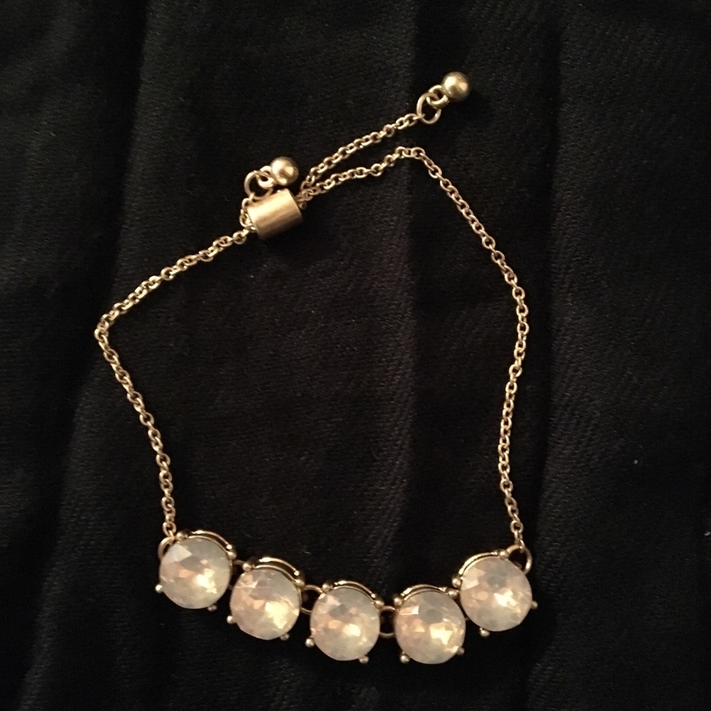 Pink Lavender Sparkle Adjustable Goldtone Bracelet